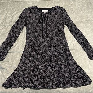 LOFT long sleeve midi dress